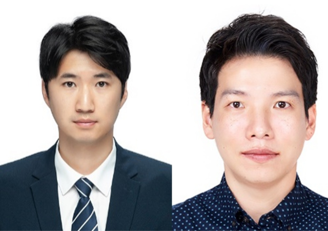 왼쪽부터 동아대 화학공학과 구민수 교수 한국재료연구원 김승현 박사사진동아대