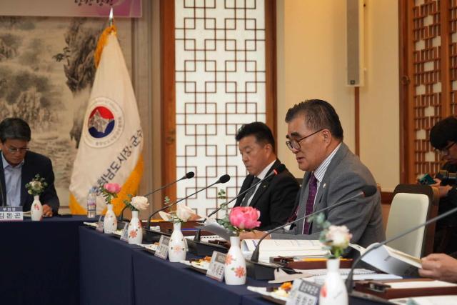 김기웅 서천군수, 충남 시장·군수협의회서 금강 물이용부담금 면제 촉구