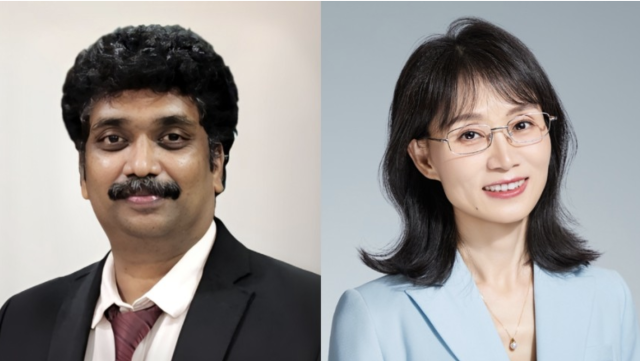 왼쪽부터 삼성리서치 인도 벵갈루루연구소 라자벨 연구원 삼성리서치 중국 베이징연구소 리샹 연구원 사진삼성전자