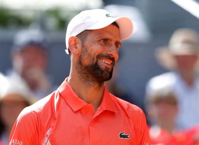 FILE PHOTO Tennis - Madrid Open - Park Manzanares Madrid Spain - April 26 2025 Serbias Novak Djokovic reacts during his round of 64 match against Italys Matteo Arnaldi REUTERSJuan MedinaFile Photo2025-04-30 045238
저작권자 ⓒ 19802025 ㈜연합뉴스 무단 전재 재배포 금지 AI 학습 및 활용 금지undefined