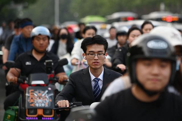 중국 베이징 퇴근길 기사와 무관한 사진 사진AFP·연합뉴스