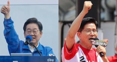 이재명 '압승' vs 김문수 '접전'? 여론조사 대충돌... 격차 보니
