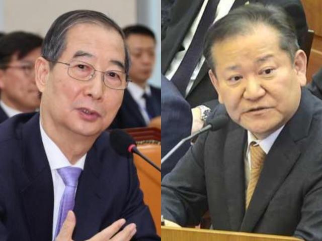한덕수 전 국무총리와 이상민 전 행안부 장관 사진연합뉴스