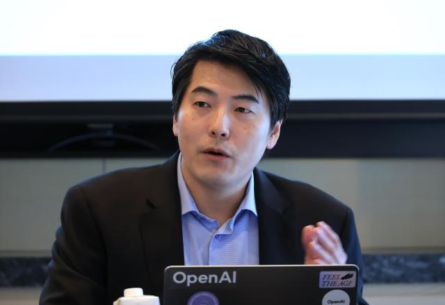 OpenAI chief strategy officer Jason Kwon speaks at a media conference in Seoul May 26 2025 Yonhap