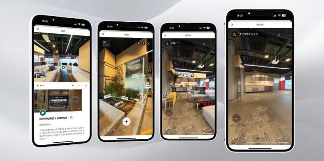 VR 커뮤니티 투어 내 공간 정보 거리·면적 측정 및 가구 블러 기능 사진에스엘플랫폼