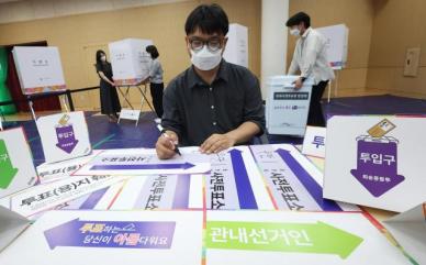 [포토] 제21대 대선 사전투표 D-1