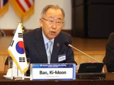 반기문 미·중 협력할 수 있도록 유도 혁신적 방안 찾을 수 있어