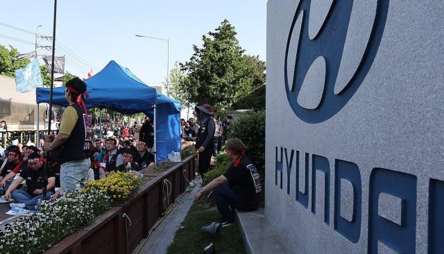현대자동차 울산공장 정문 로고사진연합뉴스
