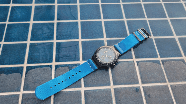 스와치 크로노NEW IRONY CHRONO 라인 영상조현미 기자 hmchoajunewscom