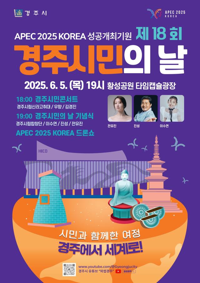 제18회 경주 시민의 날 기념 행사 포스터 사진경주시