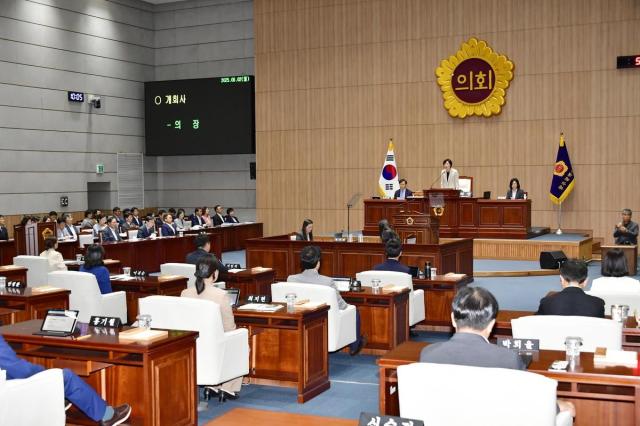 광주시의회 제332 정례회의 모습사진광주시의회