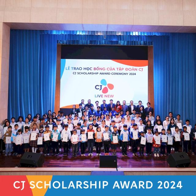 2024년 12월 베트남 럼동성에서 열린 CJ 장학금 수여식 사진CJ그룹