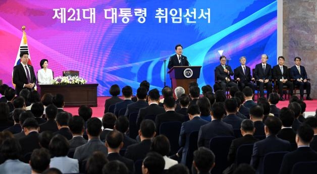 [포토] 취임연설하는 이재명 대통령