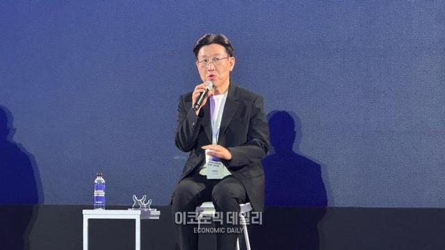 10일 서울 중구 동대문디자인플라자에서 열린 ‘무신사 글로벌 파트너스데이’ 기자간담회에서 박준모 대표가 질의응답에 답하고 있다 사진김아령 기자