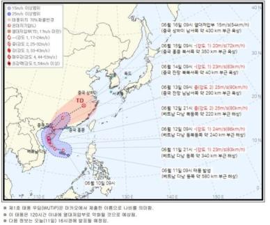1호 태풍 우딥 발생…현재 위치는?