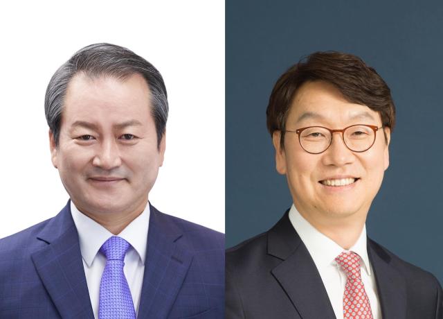 왼쪽부터 성대규 동양생명 신임 대표 곽희필 ABL생명 신임 대표 사진우리금융그룹