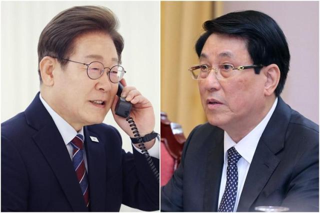 Tổng thống Hàn Quốc Lee Jae-myung trái - Chủ tịch nước Việt Nam Lương Cường phải ẢnhEPAYonhap News