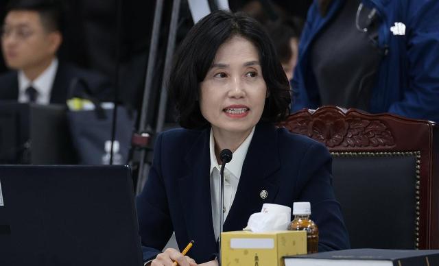 박은정 조국혁신당 의원이 지난해 10월 17일 대구지검 신관 7층에서 열린 국회 법제사법위원회의 대구고검 등에 대한 국정감사에서 질의하고 있다. [사진=연합뉴스]
