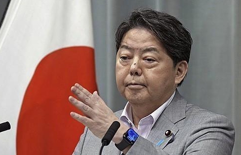 하야시 요시마사 관방장관 사진교도AP·연합뉴스