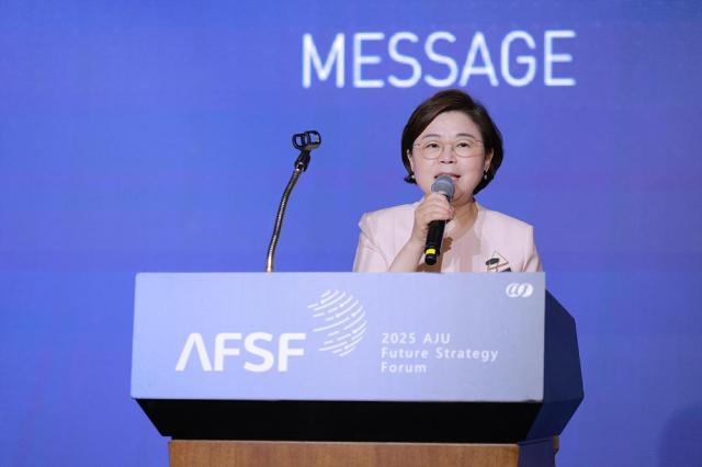 김정재 국민의힘 국회의원이 18일 서울 영등포구 FKI타워에서 열린 2025 아주미래전략포럼AFSF에서 축사를 하고 있다 20250618사진유대길 기자 dbeorlf123ajunewscom