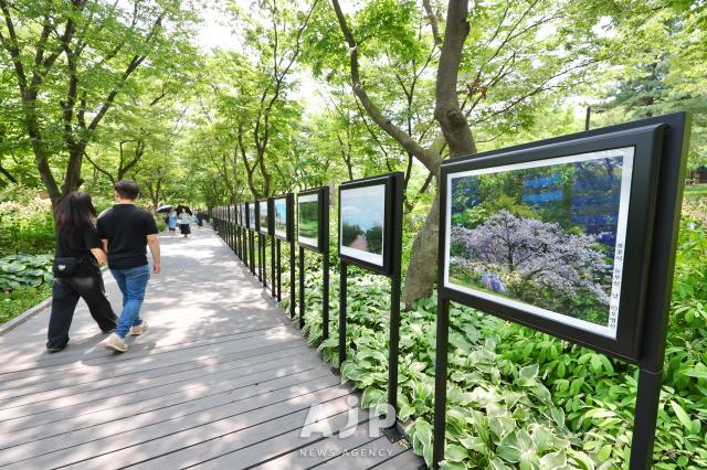 Visitors take a walk at Seoul international garden show 2025 Boramae Park Seoul Jun 9 2025 AJP Han Jun-gu