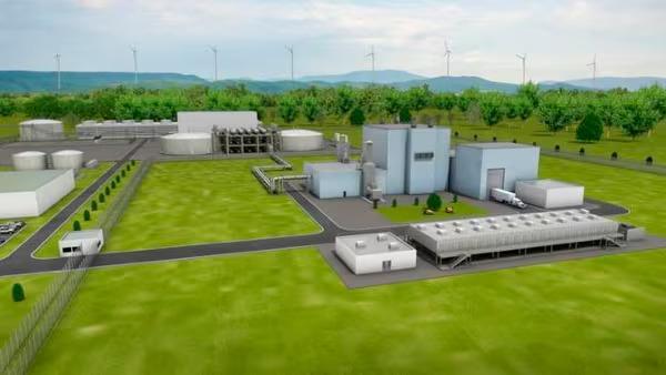 A rendering of TerraPower’s Natrium small modular reactor currently under development for commercial deployment Courtesy of TerraPower