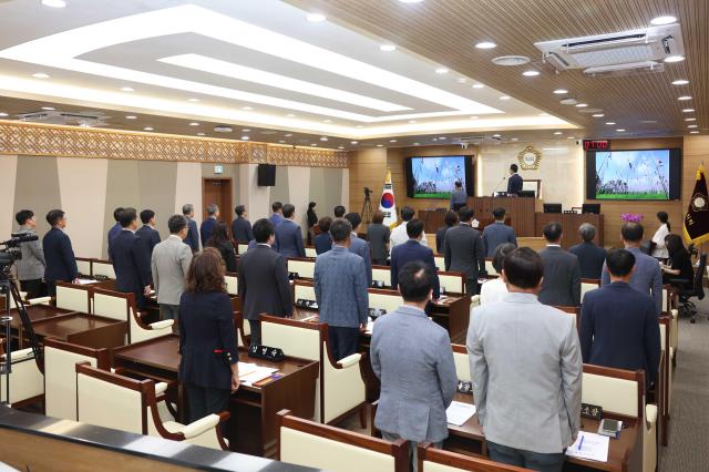 제256회 제1차 정례회 제1차 본회의 전경 사진평택시의회