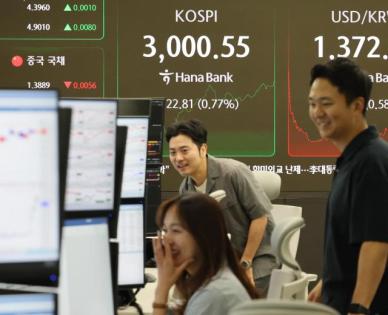 [포토] 장중 3,000 돌파한 코스피