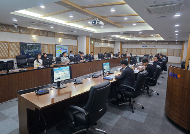 부산항만공사는 24일 탄소중립 종합계획 수정 용역 착수보고회를 열었다사진부산항만공사