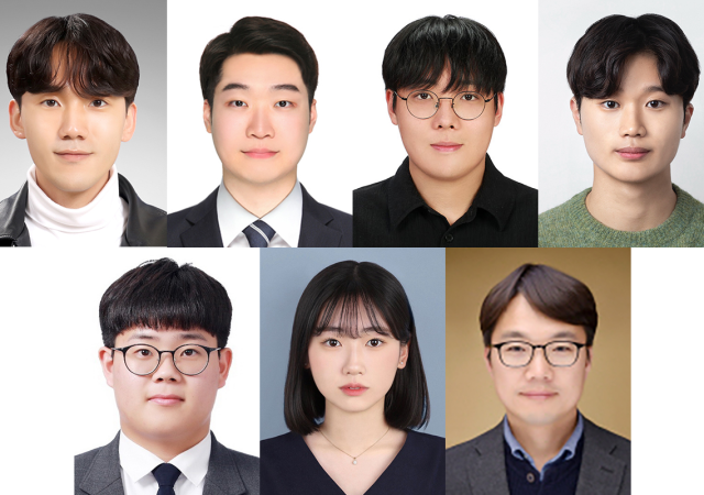 위 왼쪽부터 전현철 박상민 문준혁 정진우 아래 왼쪽부터 김도혁 조은채 이승형 지도교수사진국립부경대