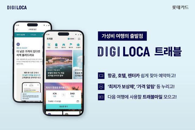 롯데카드가 글로벌 여행 플랫폼 호퍼의 B2B 부문 운영사 HTS와 협업을 통해 디지로카 모바일 애플리케이션앱에 여행 포털 디지로카 트래블을 오픈했다 사진은 관련 포스터 사진롯데카드
