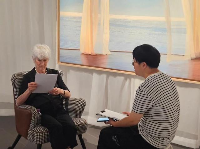 인터뷰 장면 사진 김호이 기자