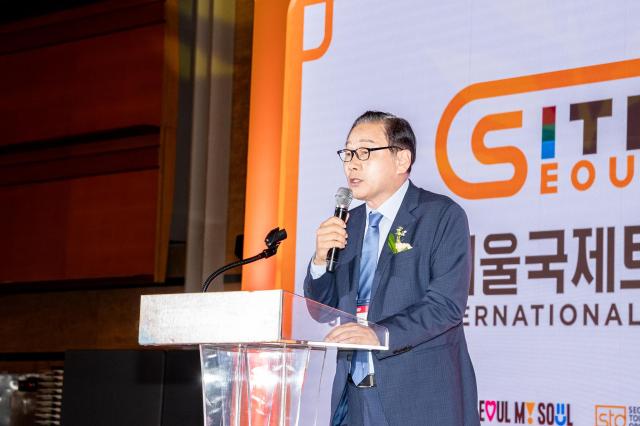지난 30일 길기연 서울관광재단 대표이사는 2025 서울국제트래블마트가 향후 국내외 관광 비즈니스 시장을 선도할 행사로 거듭날 것으로 기대했다 사진서울관광재단