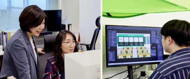 제품을 개발 중인 ㈜뉴다이브 조성자 대표좌와 NDTx-01을 개발 중인 연구원이다 사진케이메디허브