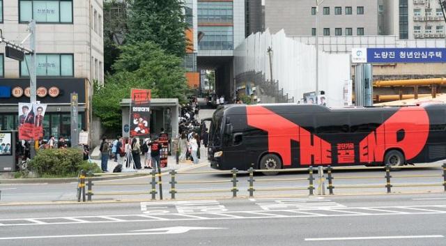 지난 6월 28일 노량진에서 열린 설명회 참석을 위해 대기하고 있는 참여자 모습 사진에스티유니타스 제공