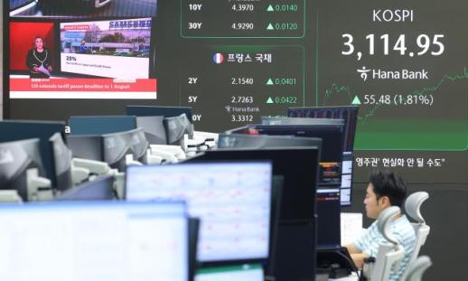 코스피, 장중 연고점 돌파…3년9개월 만에 최고치 기록