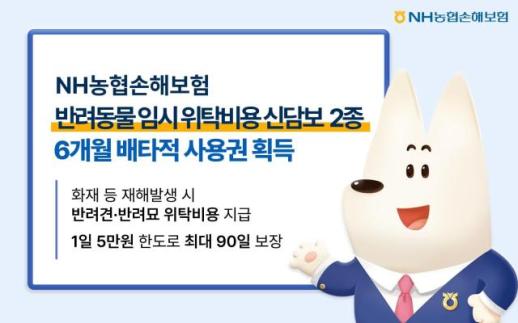 [보험업계 스냅샷] NH농협손보, 반려동물 임시 위탁비용 신담보 2종 배타적 사용권 획득 外