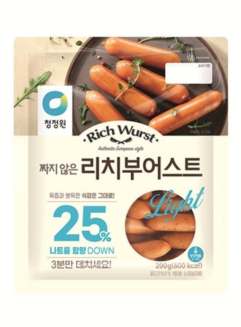 대상 청정원 짜지 않은 리치부어스트 사진대상