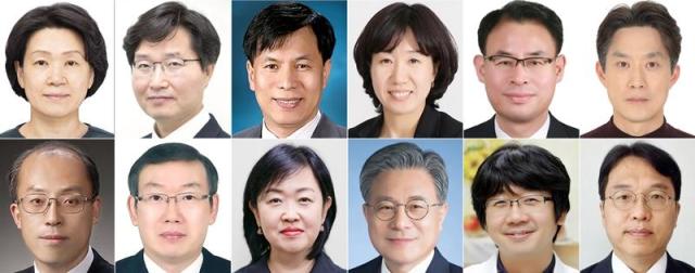 윗줄 왼쪽부터 최은옥 교육부 차관 구혁채 과학기술정보통신부 1차관 박인규 과학기술정보통신부 과학기술혁신본부장 강윤진 국가보훈부 차관 강희업 국토교통부 2차관 노용석 중소벤처기업부 차관 아래 줄 왼쪽부터 조원철 법제처장 이명구 관세청장 홍소영 병무청장 허민 국가유산청장 임승관 질병관리청장 강주엽 행복중심복합도시건설청장 사진연합뉴스DB