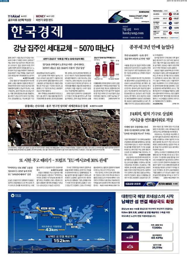 한국경제 1면