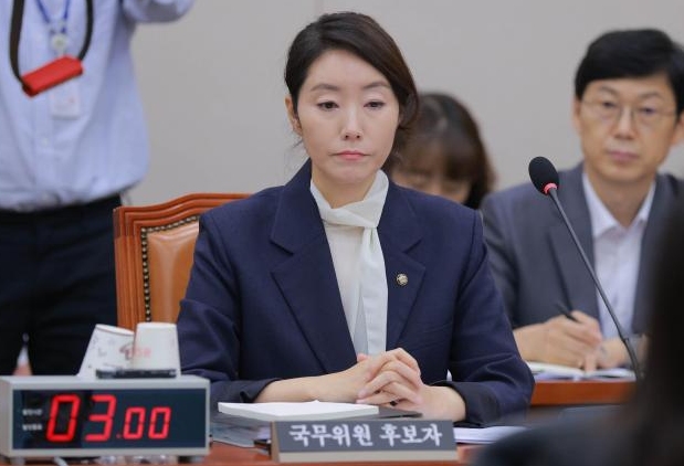 [포토] 인사청문회 출석한 ​​​​​​​강선우 여성가족부 장관 후보자