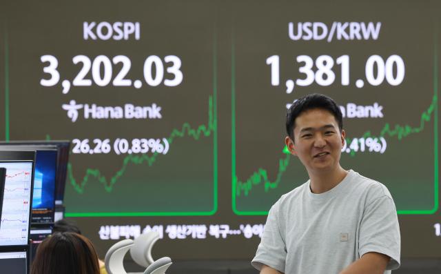 KOSPI指数时隔3年10个月首次重返3200点