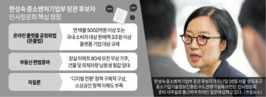 D-1 한성숙 중기장관 후보 청문회…온플법·편법증여 의혹 쟁점