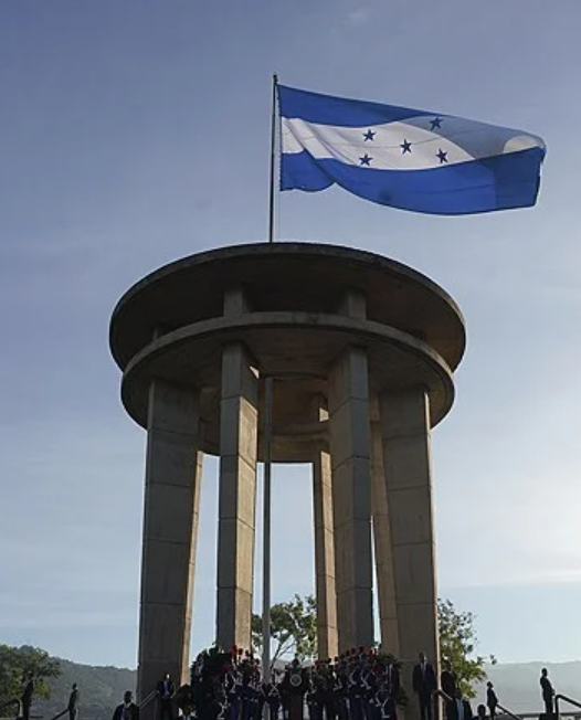 The Honduran flag is seen in Tegucigalpa Honduras in this file photo taken in September 2024 EPA-Yonhap
