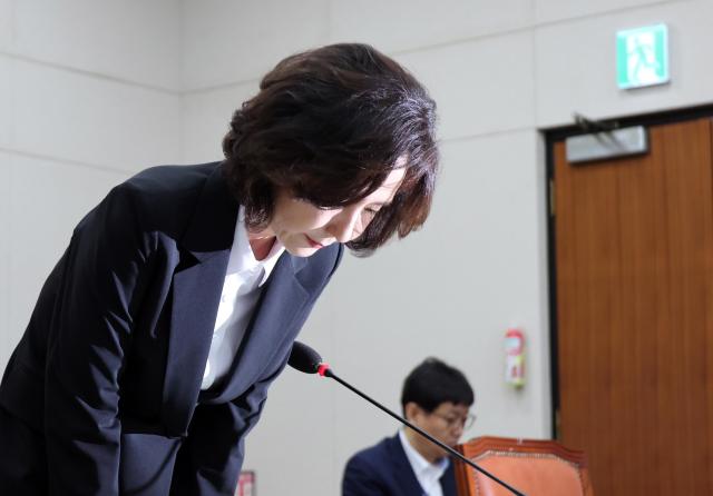 [포토] 이진숙 후보자의 사과