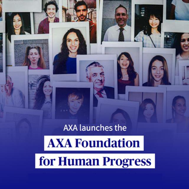 AXA그룹이 브랜드 40주년을 맞아 한화 1000억원 규모 예산으로 운영하는 사회 공헌 재단 AXA 인류 발전 재단을 출범했다 사진은 관련 포스터 사진AXA손해보험