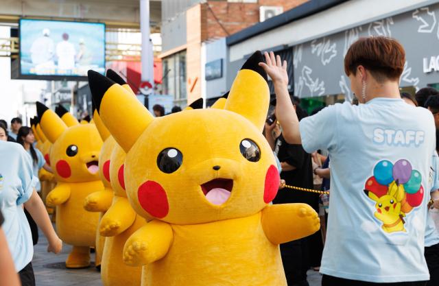 2023년 제주시 탐라문화광장에서 열린 ‘하늘 나는 피카츄 프로젝트 in JEJU’ 행사 사진 사진제주관광공사