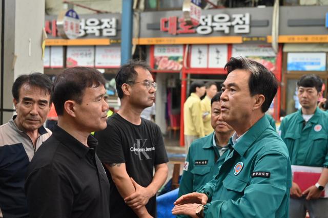 김태흠 지사 당진 어시장 사진충남도