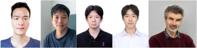 왼쪽부터 안성진 KAIST 교수 윤재식 박사과정 조현서 백두진 석사과정 요슈아 벤지오 교수사진KAIST