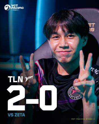 TLN 세트스코어 2대0으로 ZETA 제압사진라이엇게임즈